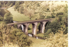 
Monsal Dale viaduct, August 1985